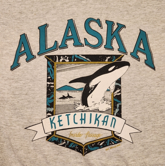 Vintage Signal Sports Ketchikan Alaska T Shirt Mens Size XL VTG 90s Doc Drizzle - Picture 3 of 9
